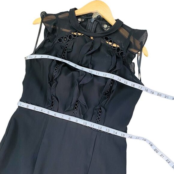 Lumier by Bariano black long ruffle dress size large - Picture 5 of 9